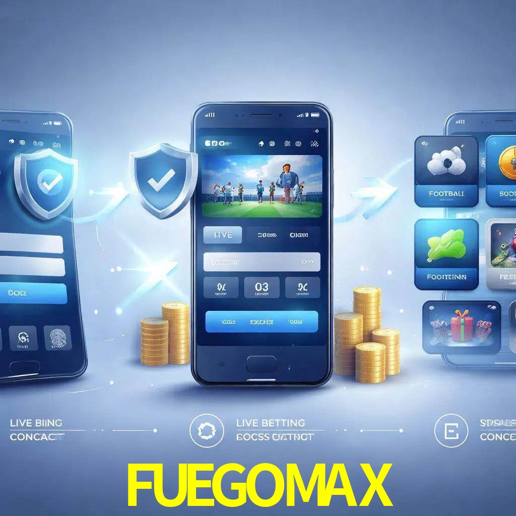 Pasos de acceso a la app FUEGOMAX en pantalla de teléfono móvil